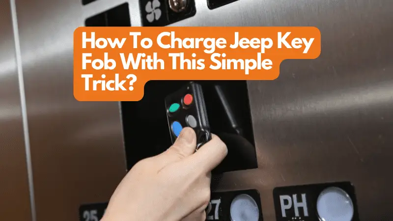 how to charge jeep key fob