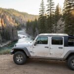 A Jeep parked amidst a stunning natural landscape, showcasing its off-road prowess and the critical role of maintenance