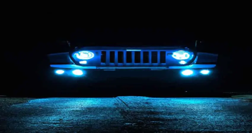 are ice blue led headlights legal in texas