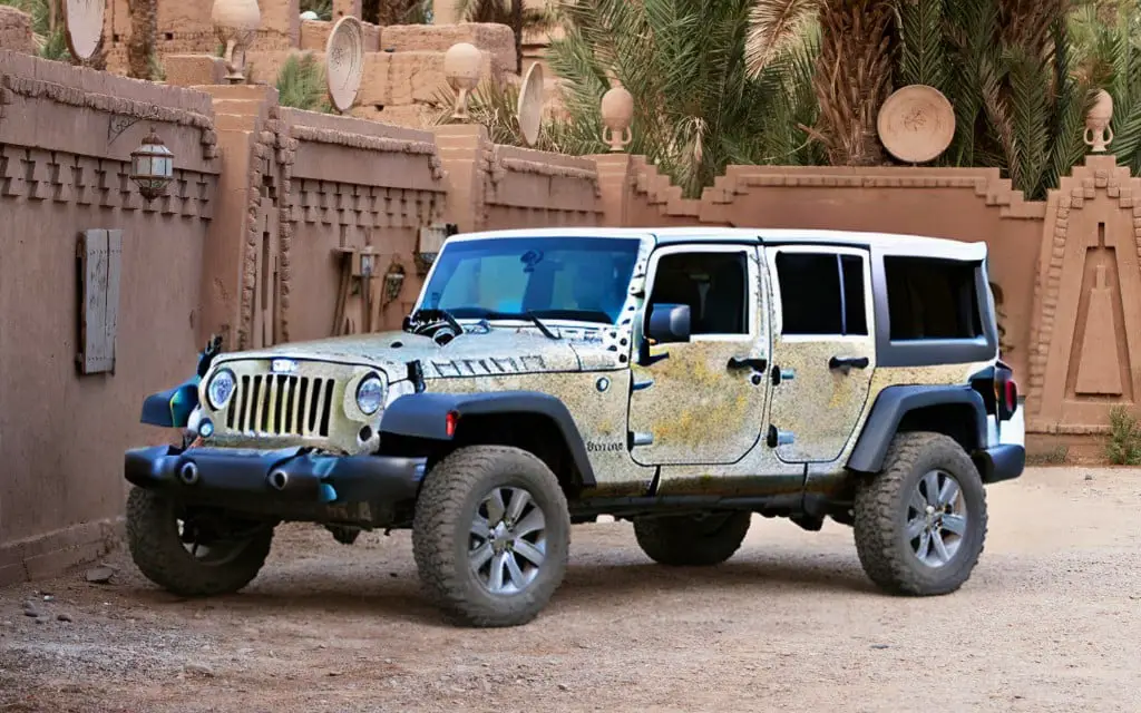 rust spots in old jeep